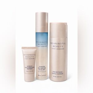 Meaningful Beauty - 3 Piece Set - Cleanser, Facial Mist + Exfoliant Treatment